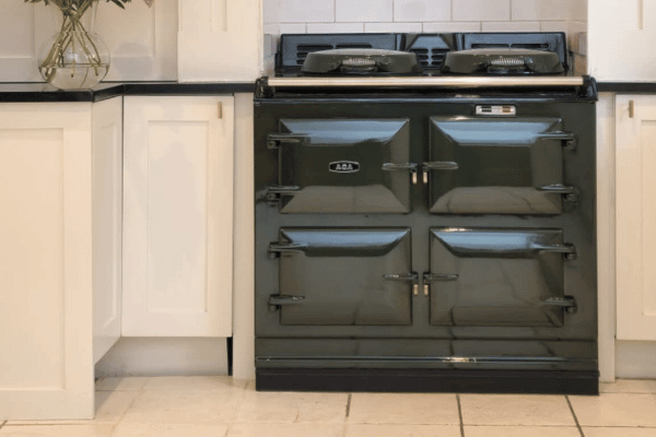 A Reconditioned and Enamelled AGA - Dark Green
