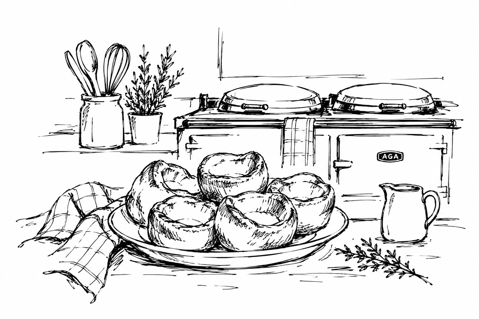 Cooking Yorkshire Puddings on an AGA